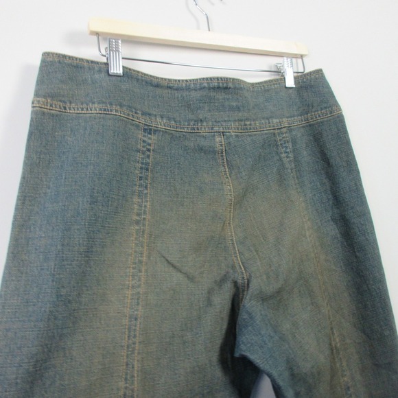 Route 66 Stretch Fit Jeans Women 18W Blue Low Rise Y2K Brat Bootcut Mall Rat 650 - Picture 3 of 13
